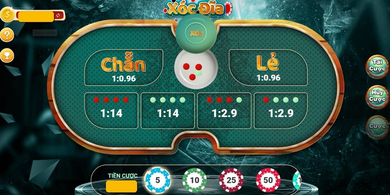 Nạp tiền vào tài khoản game chơi xóc đĩa đổi thưởng Cáo Việt Net